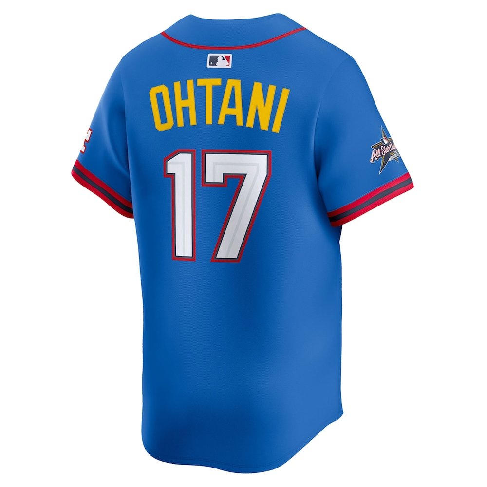 Youth National League #17 Shohei Ohtani Nike Blue 2025 All-Star Edition Limited Player Jersey Youth National League #17 Shohei Ohtani Nike Blue 2025 All-Star Edition Limited Player Jersey