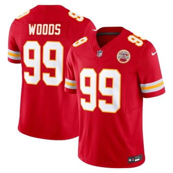 Men's Kansas City Chiefs Peter Woods Red 2026 NFL Draft Vapor F.U.S.E. Limited Jersey