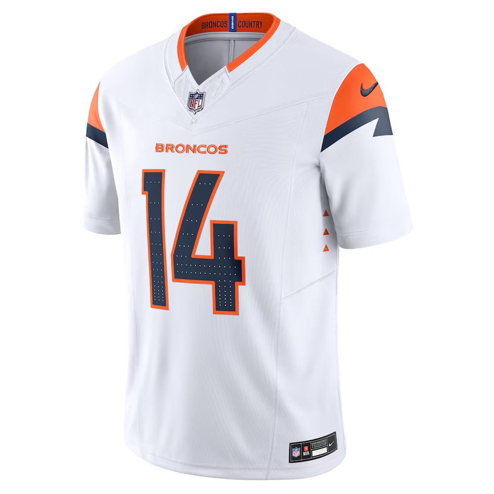 Men's Denver Broncos Courtland Sutton White Mile High Collection Vapor F.U.S.E. Limited Jersey Men's Denver Broncos Courtland Sutton White Mile High Collection Vapor F.U.S.E. Limited Jersey
