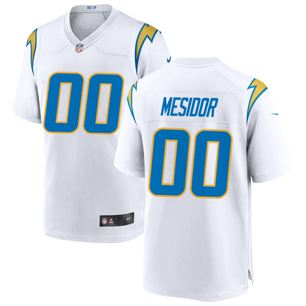 Youth Los Angeles Chargers Akheem Mesidor White 2026 NFL Draft Game Jersey