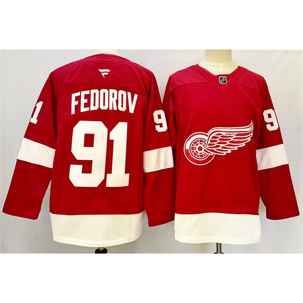 Youth Detroit Red Wings #91 Sergei Fedorov Red 2024-25 Home Stitched Jersey Youth Detroit Red Wings #91 Sergei Fedorov Red 2024-25 Home Stitched Jersey