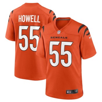 Men's Cincinnati Bengals Cashius Howell Orange 2026 NFL Draft Game Jersey