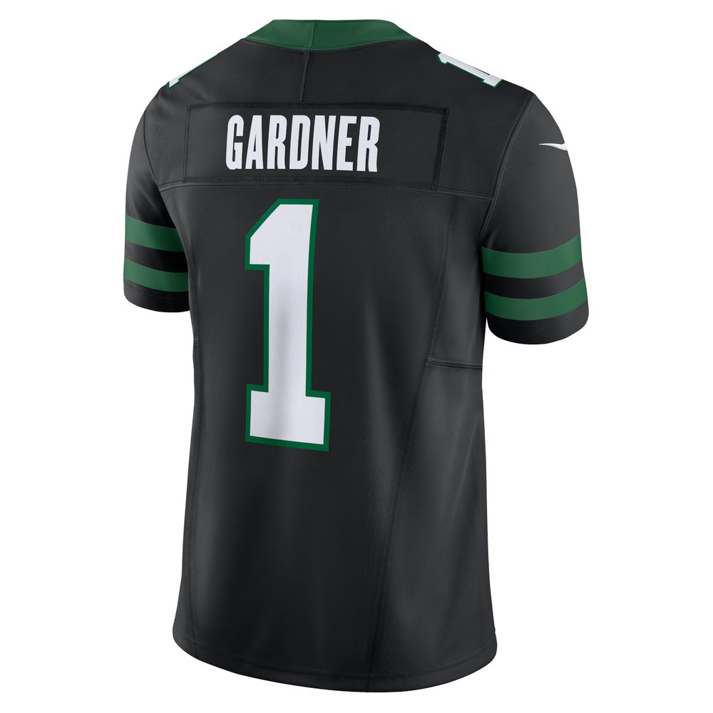 Men's New York Jets Ahmad Sauce Gardner Legacy Black Alternate Vapor F.U.S.E. Limited Jersey