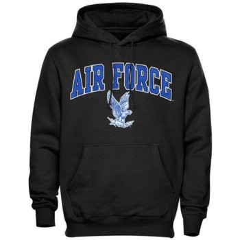Air Force Falcons Midsize Arch Pullover Hoodie Black Air Force Falcons Midsize Arch Pullover Hoodie Black