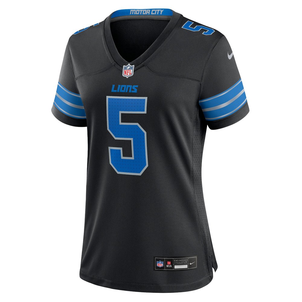 Women's Detroit Lions David Montgomery Black 2nd Alternate Game Jersey Women's Detroit Lions David Montgomery Black 2nd Alternate Game Jersey