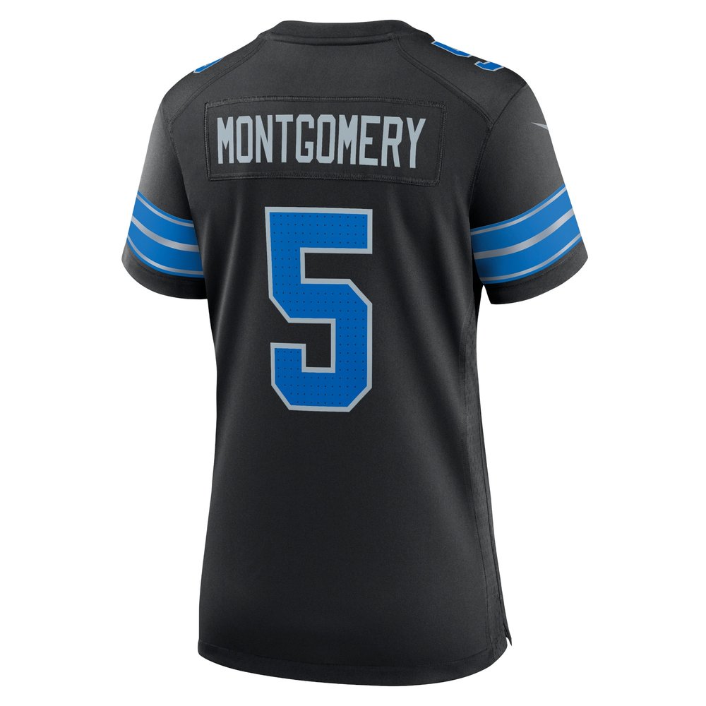 Women's Detroit Lions David Montgomery Black 2nd Alternate Game Jersey Women's Detroit Lions David Montgomery Black 2nd Alternate Game Jersey