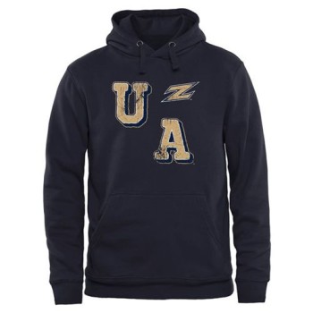 Akron Zips Acronym Pullover Hoodie Navy Blue Akron Zips Acronym Pullover Hoodie Navy Blue