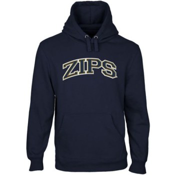 Akron Zips Arch Name Pullover Hoodie Navy Blue Akron Zips Arch Name Pullover Hoodie Navy Blue