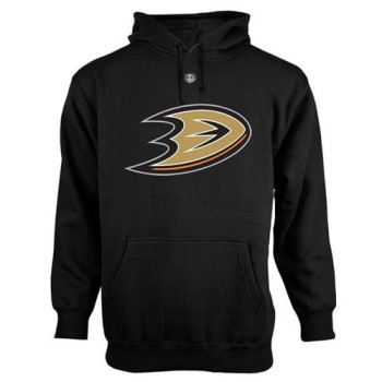 Anaheim Ducks Old Time Hockey Big Logo with Crest Pullover Hoodie Black Anaheim Ducks Old Time Hockey Big Logo with Crest Pullover Hoodie Black