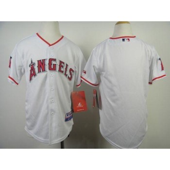 Angels Blank White Cool Base Stitched Youth MLB Jersey Angels Blank White Cool Base Stitched Youth MLB Jersey