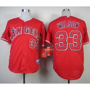 Angels of Anaheim #33 C.J. Wilson Red Cool Base Stitched MLB Jersey Angels of Anaheim #33 C.J. Wilson Red Cool Base Stitched MLB Jersey