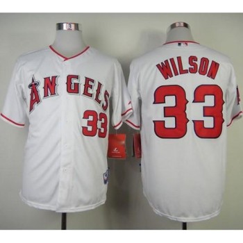 Angels of Anaheim #33 C.J. Wilson White Cool Base Stitched MLB Jersey Angels of Anaheim #33 C.J. Wilson White Cool Base Stitched MLB Jersey