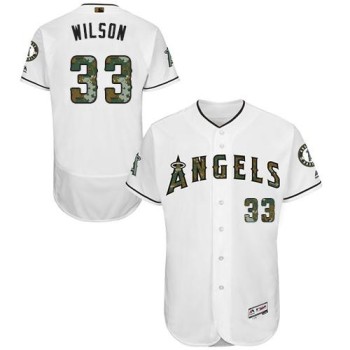 Angels of Anaheim #33 C.J. Wilson White Flexbase Authentic Collection 2016 Memorial Day Stitched MLB Jersey Angels of Anaheim #33 C.J. Wilson White Flexbase Authentic Collection 2016 Memorial Day Stitched MLB Jersey