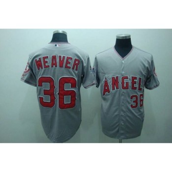 Angels of Anaheim #36 Weaver Jered Grey Cool Base 2010 All Star Patch Stitched MLB Jersey Angels of Anaheim #36 Weaver Jered Grey Cool Base 2010 All Star Patch Stitched MLB Jersey