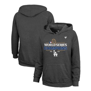 Women's Los Angeles Dodgers Charcoal 2024 World Series Champions Hoodie Women's Los Angeles Dodgers Charcoal 2024 World Series Champions Hoodie