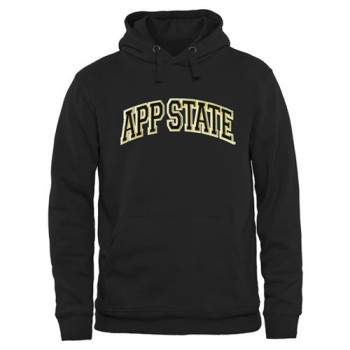 Appalachian State Mountaineers Arch Name Pullover Hoodie Black Appalachian State Mountaineers Arch Name Pullover Hoodie Black