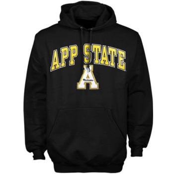 Appalachian State Mountaineers Arch Over Logo Hoodie Black Appalachian State Mountaineers Arch Over Logo Hoodie Black
