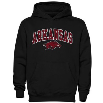 Arkansas Razorbacks Midsized Pullover Hoodie Black Arkansas Razorbacks Midsized Pullover Hoodie Black