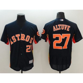 Astros #27 Jose Altuve Navy Blue Flexbase Authentic Collection Stitched MLB Jersey Astros #27 Jose Altuve Navy Blue Flexbase Authentic Collection Stitched MLB Jersey