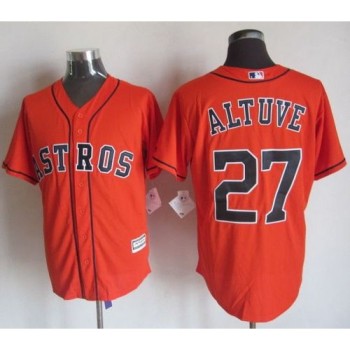 Astros #27 Jose Altuve Orange New Cool Base Stitched MLB Jersey Astros #27 Jose Altuve Orange New Cool Base Stitched MLB Jersey