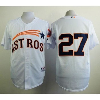 Astros #27 Jose Altuve White 1965 Turn Back The Clock Stitched MLB Jersey Astros #27 Jose Altuve White 1965 Turn Back The Clock Stitched MLB Jersey