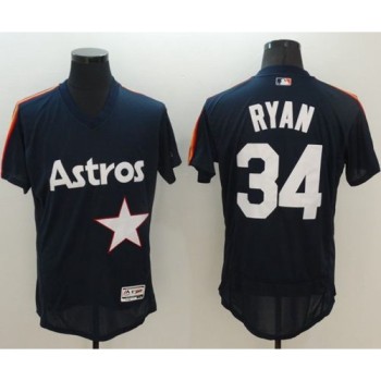 Astros #34 Nolan Ryan Navy Blue Flexbase Authentic Collection Cooperstown Stitched MLB Jersey Astros #34 Nolan Ryan Navy Blue Flexbase Authentic Collection Cooperstown Stitched MLB Jersey