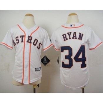 Astros #34 Nolan Ryan White Cool Base Stitched Youth MLB Jersey Astros #34 Nolan Ryan White Cool Base Stitched Youth MLB Jersey