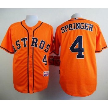 Astros #4 George Springer Orange Cool Base Stitched MLB Jersey Astros #4 George Springer Orange Cool Base Stitched MLB Jersey