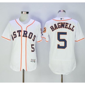 Astros #5 Jeff Bagwell White Flexbase Authentic Collection Stitched MLB Jersey Astros #5 Jeff Bagwell White Flexbase Authentic Collection Stitched MLB Jersey