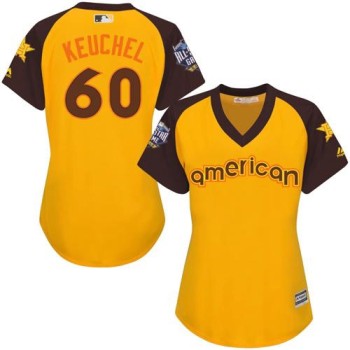 Astros #60 Dallas Keuchel Gold 2016 All-Star American League Women's Stitched MLB Jersey Astros #60 Dallas Keuchel Gold 2016 All-Star American League Women's Stitched MLB Jersey
