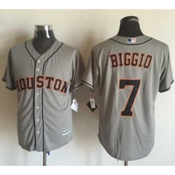 Astros #7 Craig Biggio Grey New Cool Base Stitched MLB Jersey Astros #7 Craig Biggio Grey New Cool Base Stitched MLB Jersey