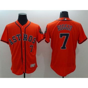 Astros #7 Craig Biggio Orange Flexbase Authentic Collection Stitched MLB Jersey Astros #7 Craig Biggio Orange Flexbase Authentic Collection Stitched MLB Jersey