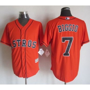 Astros #7 Craig Biggio Orange New Cool Base Stitched MLB Jersey Astros #7 Craig Biggio Orange New Cool Base Stitched MLB Jersey