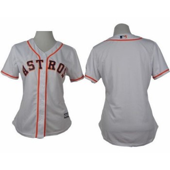 Astros Blank White Home Women's Stitched MLB Jersey Astros Blank White Home Women's Stitched MLB Jersey