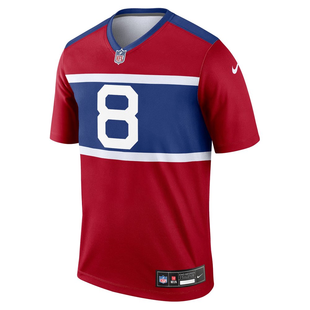 Men's New York Giants Daniel Jones Century Red Alternate Legend Player Jersey Men's New York Giants Daniel Jones Century Red Alternate Legend Player Jersey