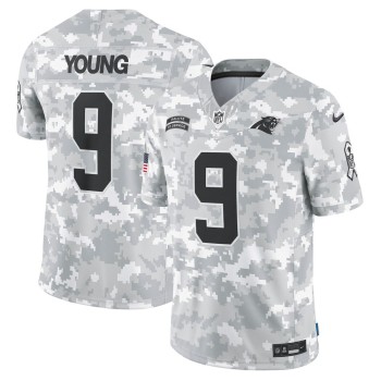 Men's Carolina Panthers Bryce Young Arctic Camo 2024 Salute to Service Limited Jersey Men's Carolina Panthers Bryce Young Arctic Camo 2024 Salute to Service Limited Jersey