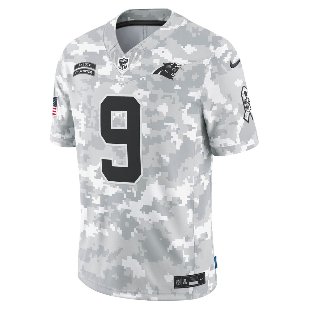 Men's Carolina Panthers Bryce Young Arctic Camo 2024 Salute to Service Limited Jersey Men's Carolina Panthers Bryce Young Arctic Camo 2024 Salute to Service Limited Jersey