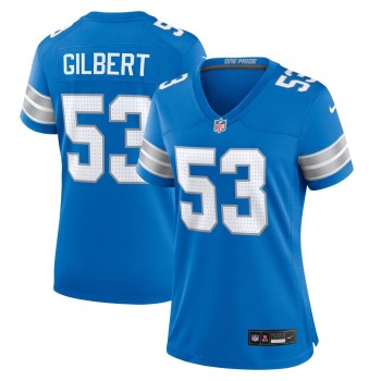 Women's Detroit Lions DaRon Gilbert  Blue Game Jersey Women's Detroit Lions DaRon Gilbert  Blue Game Jersey