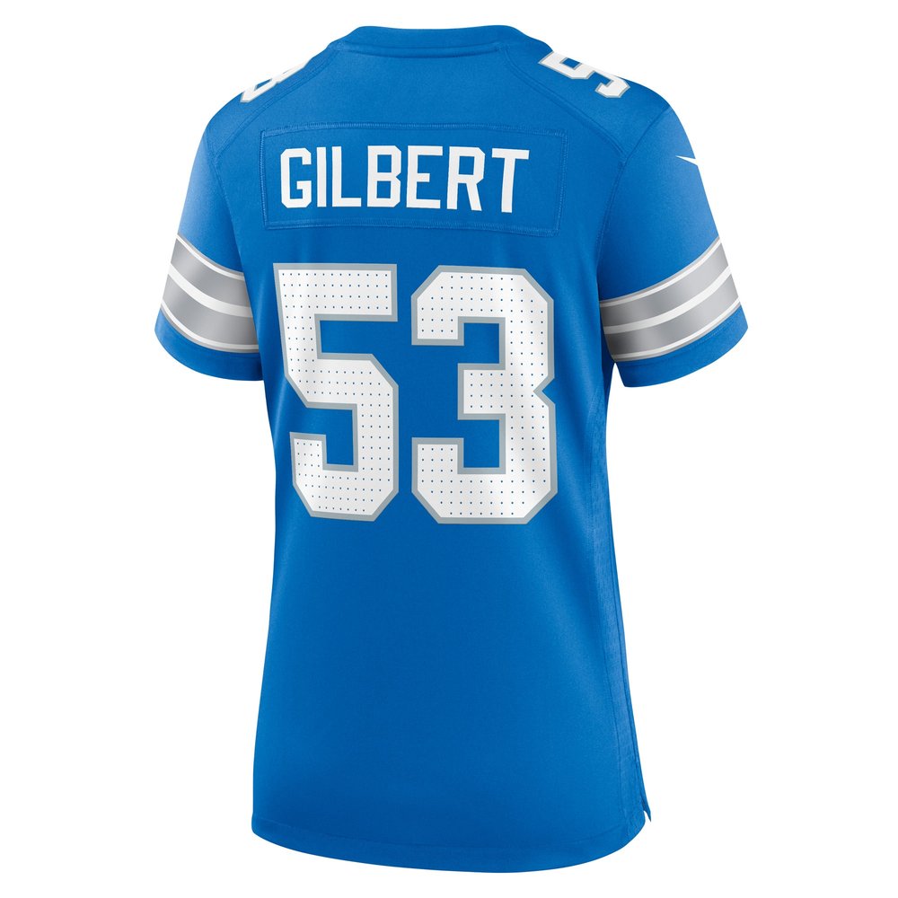 Women's Detroit Lions DaRon Gilbert  Blue Game Jersey Women's Detroit Lions DaRon Gilbert  Blue Game Jersey