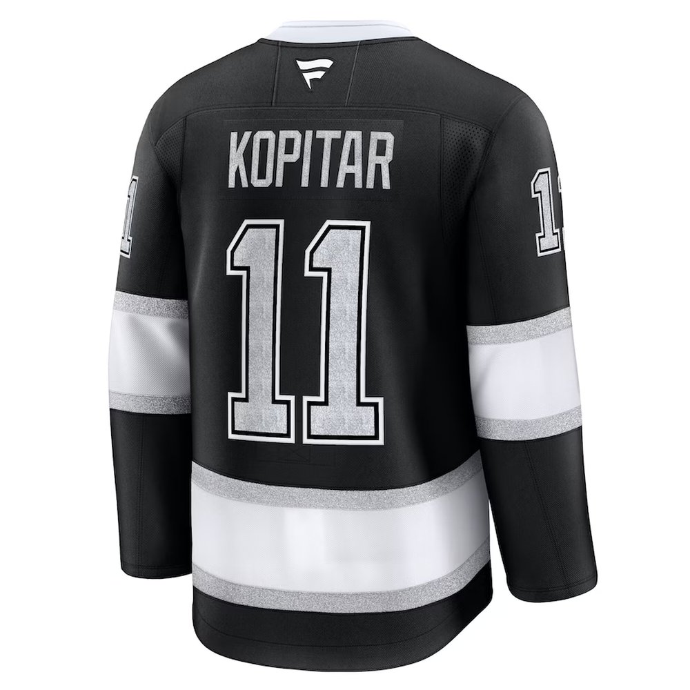 Men's Los Angeles Kings #11 Anze Kopitar Black Home Premium Jersey Men's Los Angeles Kings #11 Anze Kopitar Black Home Premium Jersey