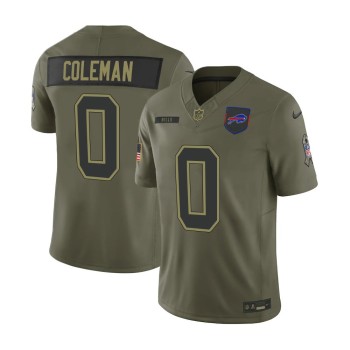 Youth's Buffalo Bills #0 Keon Coleman Nike Olive 2025 Salute to Service Retired Limited Jersey Youth's Buffalo Bills #0 Keon Coleman Nike Olive 2025 Salute to Service Retired Limited Jersey
