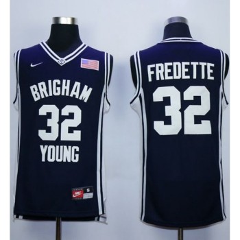 BYU Cougars #32 Jimmer Fredette Navy Blue Basketball Stitched NCAA Jersey BYU Cougars #32 Jimmer Fredette Navy Blue Basketball Stitched NCAA Jersey