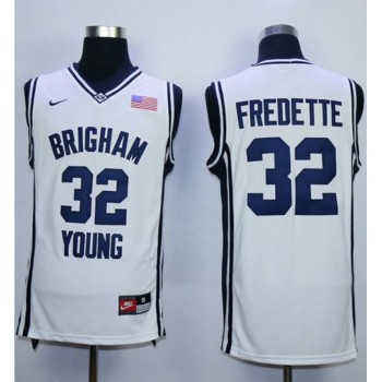 BYU Cougars #32 Jimmer Fredette White Basketball Stitched NCAA Jersey BYU Cougars #32 Jimmer Fredette White Basketball Stitched NCAA Jersey