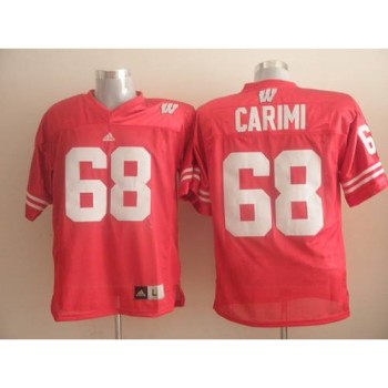 Badgers #68 Gabe Carimi Red Stitched NCAA Jersey Badgers #68 Gabe Carimi Red Stitched NCAA Jersey