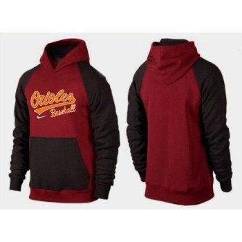 Baltimore Orioles Pullover Hoodie Burgundy Red & Black Baltimore Orioles Pullover Hoodie Burgundy Red & Black