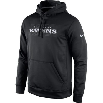 Baltimore Ravens KO Speed Wordmark Performance Hoodie Black Baltimore Ravens KO Speed Wordmark Performance Hoodie Black