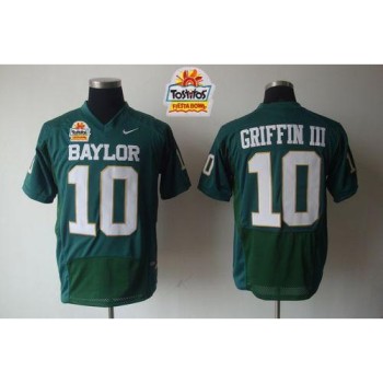 Bears #10 Robert Griffin III Green 2014 Fiesta Bowl Patch Stitched NCAA Jersey Bears #10 Robert Griffin III Green 2014 Fiesta Bowl Patch Stitched NCAA Jersey