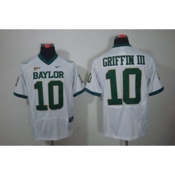 Bears #10 Robert Griffin III White Stitched NCAA Jersey Bears #10 Robert Griffin III White Stitched NCAA Jersey