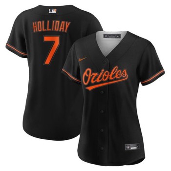 Women's Baltimore Orioles Jackson Holliday Black Home Limited Player Jersey Women's Baltimore Orioles Jackson Holliday Black Home Limited Player Jersey