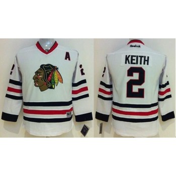 Blackhawks #2 Duncan Keith White Stitched youth NHL Jersey Blackhawks #2 Duncan Keith White Stitched youth NHL Jersey